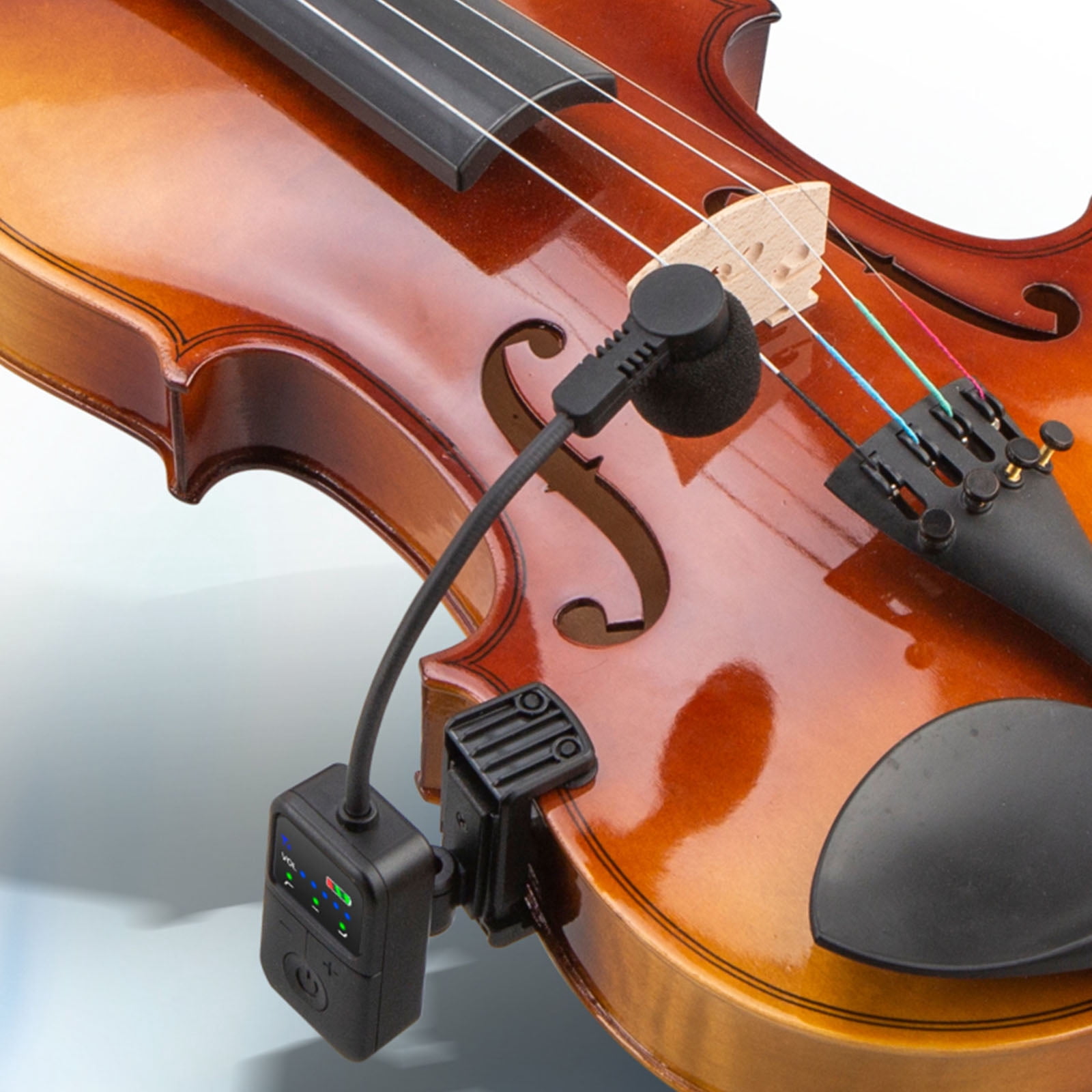 HUISZJ Instrument Microphone, Violin Performance Wireless Microphone, Rechargeable Professional Sound Pickup
