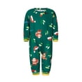 thumbnail image 5 of Christmas Family Pajamas Matching Set Letter Print Long Sleeve Tops and Santa Claus Print Pants Sleepwear, 5 of 10