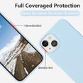 thumbnail image 5 of iPhone 13 Case iPhone 13 Phone Case Liquid Silicone Gel Rubber Cases Slim Anti-Scratch Soft Microfiber Lining Full Shockproof Protective Girls Women Cover for iPhone 13 6.1", Light Blue, 5 of 15
