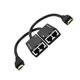 thumbnail image 2 of par sobre RJ45 CAT5e CAT6 UTP LAN Ethernet extensor repetidor 1080P 3D a 100 pies remitente y receptor, 2 of 3