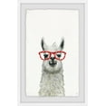 thumbnail image 2 of Red Trendy Llama Framed Painting Print, 2 of 6