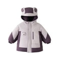 thumbnail image 2 of Fjofpr girls winter jacket Children's Winter Solid Color Casual Sports Warm And Thick Down Jackets Top For Kids, 2 of 10