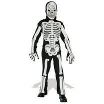 RUBIES II Eva Skeleton Costume for Children with Jumpsuit, Mask & Gloves, Kids 4-6 Years