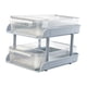 thumbnail image 3 of Organizador de escritorio con 2 pequeñas cajas de almacenamiento y doble asa. Gris, 3 of 9