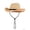 Khaki, variant on Gustave Straw Cowboy Hat for Women Men Wide Brim Western Cowgirl Hat Summer Beach Sun Hat with Windproof Chin Strap - Beige
