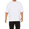 thumbnail image 1 of Txlixc Hombres Camiseta, Manga Media Color Sólido Ajuste Suelto Gimnasio Fitness Culturismo Algodón Tops Deportes Entrenamiento Camiseta Txlixc Casual, 1 of 8