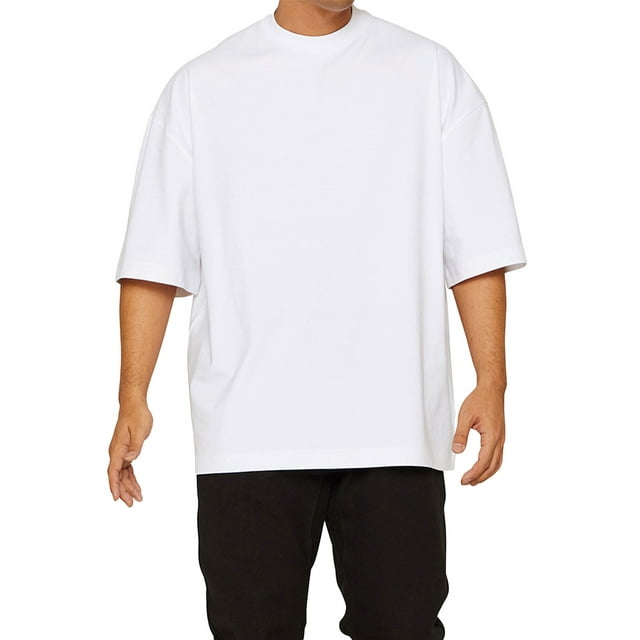 Txlixc Hombres Camiseta, Manga Media Color Sólido Ajuste Suelto Gimnasio Fitness Culturismo Algodón Tops Deportes Entrenamiento Camiseta Txlixc Casual
