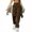Brown, variant on BXINGOHAI Womens Cargo Sweatpants Baggy Fleece High Waisted Joggers Sweat Pants Athletic Pants Brown 3XL