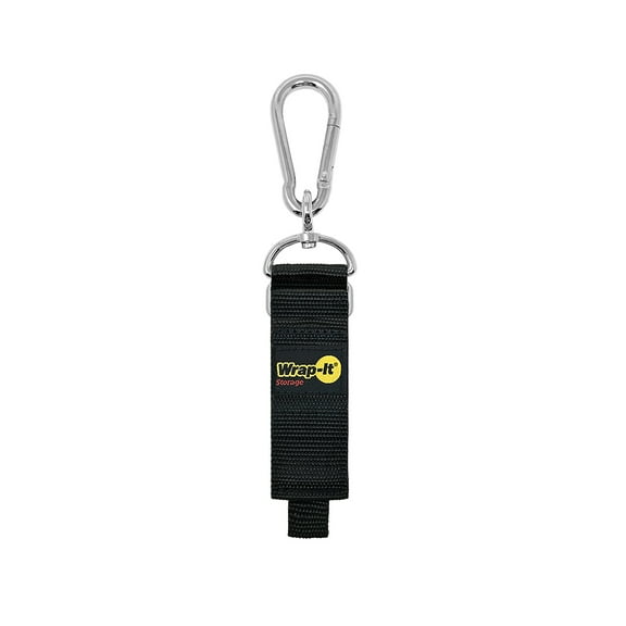 Wrap-It, Hook 'n Hang 12in. Black, Straps (qty.) 1 Length 12 in, Breaking Strength 150 lb, Model# 100-HNH-12BL