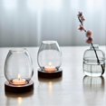 thumbnail image 4 of Paquete de 2 portavelas de cristal para velas de té, ideales para centros de mesa, bodas y fiestas., 4 of 5