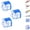 Blue-3pcs, variant on Screwdriver Head Magnetic Ring, Magnetizer Screw Removable Household Tool Magnetic Screw Holder Universal 1/4" Hex Magnetic Screw Ring Holders