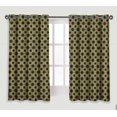 thumbnail image 1 of S4sassy Cotton Duck Pineapple Black Fruits short window&nbsp;treatment double panel eyelet&nbsp;curtain&nbsp;drapes- 54x56 Inches, 1 of 4