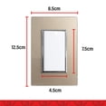 thumbnail image 3 of KIT 2 PLACAS CON 1 APAGADOR SENCILLO CHAMPAGNE Sanelec VENECIA 4555, 3 of 5