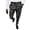 Black, variant on Male All Matching Versatile Casual Plaid Button Slim Leggings Pants Sports Shopping Fashion Suit Trousers Black XL