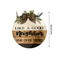 thumbnail image 3 of Hbdhejl Like A Good Neighbor Stay Over There Funny Welcome Home Hanger Welcome Sign Home Outdoor For Front Door Entryway Porch, 3 of 9