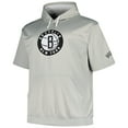thumbnail image 2 of Men's Fanatics Silver Brooklyn Nets Big & Tall Logo Pullover Hoodie, 2 of 3