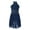 Navy Blue, variant on Hansber Kids Girls Lyrical Dance Dress Ballet Leotard Gymnastics Sleeveless Halter Figure Ice Skating Dress Dusty Pink 6