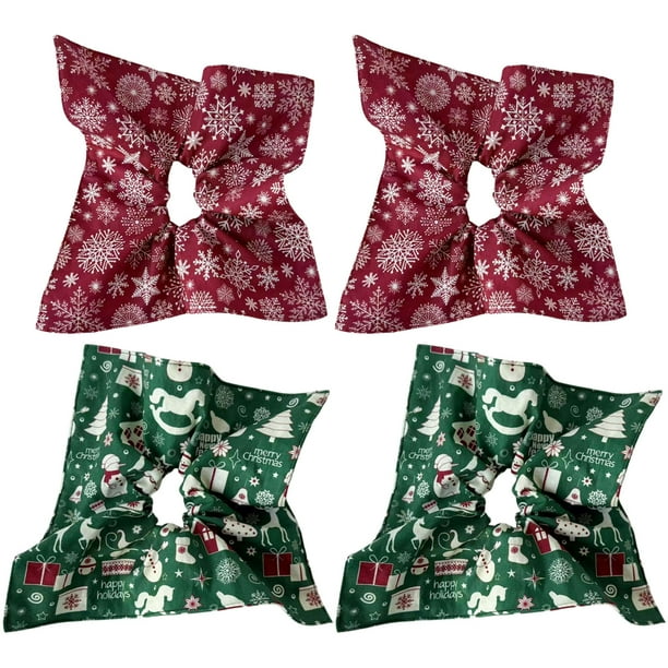 Bandas Elástica Sin Pliegue Elástico para Diariamente (regalo Copo Nieve 4pcs)