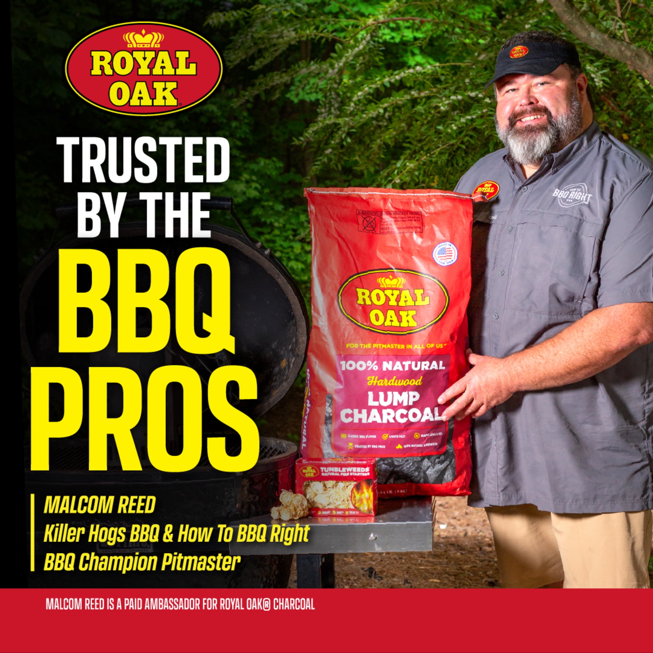 Royal Oak 100% All Natural Hardwood Lump Charcoal, 15.4 lbs