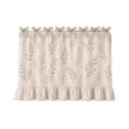 thumbnail image 3 of Farmhouse Kitchen Stove Curtain, Ruffled Lace Trim Stove Cover Curtain with Floral Prints, Decorative Oven Door Curtain for Vintage Kitchen Decor(22*31"), 3 of 5