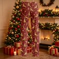 thumbnail image 4 of Womens Christmas Pajamas Cute Print Wide Leg Pj Pants Christmas Elastic Waist Drawstring Casual Cozy Soft Sleepwear Pjs, 4 of 4
