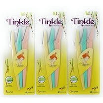 Dorco Tinkle Eyebrow Razor Trimmer Shaver 3pk of 3pcs (9 blades)