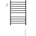thumbnail image 1 of Ancona Novara Dual 10-Bar Wall Mount Towel Warmer, Matte Black, 1 of 7