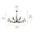 thumbnail image 3 of Kichler Lighting - Malene - 14 Light Chandelier-27.25 Inches Tall and 52.75, 3 of 7