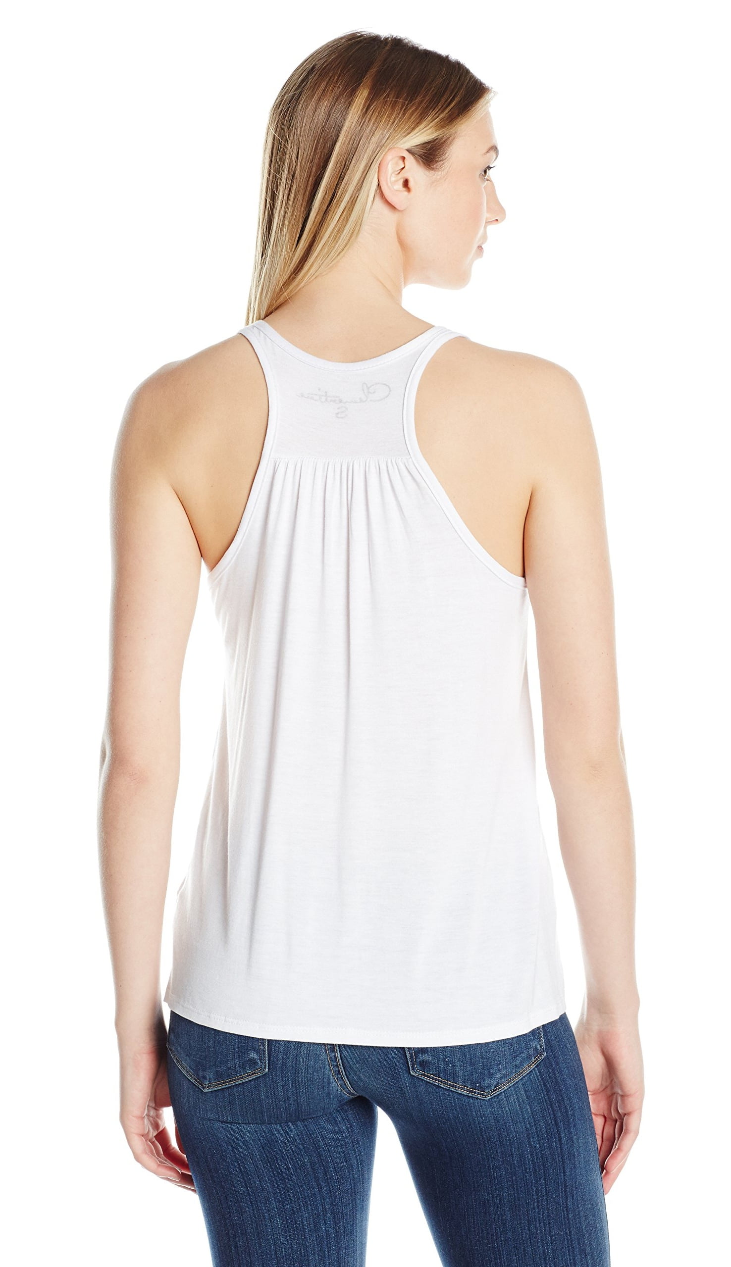 Women's with Floral Skull Flowy Racerback Tank Top