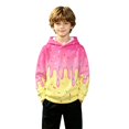 thumbnail image 3 of ZHOGXU Boys Girls Dripping Ice Cream Print Hoodie Long Sleeve Pullover Sweatshirt Kids Casual Classic Tops,6-7 Years, 3 of 7