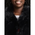 thumbnail image 4 of Time and Tru Women's Long Faux Fur Jacket, Sizes XS-3X, 4 of 5