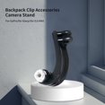 thumbnail image 1 of Soporte para cámara de acción SUSUchens, fácil instalación, soporte estable y robusto, soporte de cuello vertical centrado, soporte panorámico para GoPro, Xiaoyi y MAX, color negro., 1 of 8