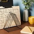 thumbnail image 2 of 2-Pack File Folder Organizer for Desk - Triangle Holder for Magazines and Notebooks (Black), 2 of 8