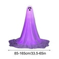thumbnail image 3 of Sahpxhe Halloween Decorative Ghost with Lights, Scary Horrific Ghost Decorations for Halloween Porch, Courtyard, Party, Spooky Houses Decor 35.5-65Inch Purple, 3 of 6