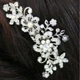 thumbnail image 4 of Pelo Cristal Con Nupcial Pinza para El Aleación Diamantes Imitación Perlas Mujer Plata Novia Dama Baile, 4 of 9