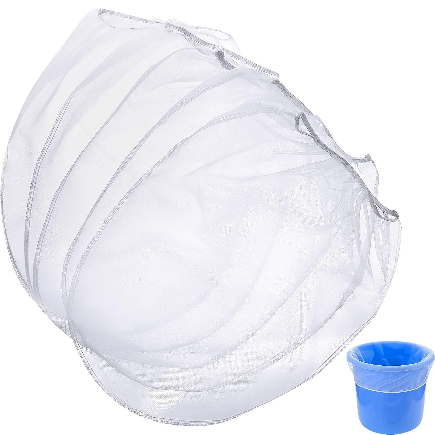 Paint Strainer Bags White Fine Mesh Filters Bag Bucket Elastic Opening