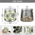 thumbnail image 2 of Yayeee Ashtray with Lid for Cigarette Smokeless Stainless Steel Home Ash Holder, Retro Flower, 2 of 7