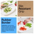 thumbnail image 4 of GORILLA GRIP Oversized 100% BPA Free Reversible Kitchen Cutting Board Set of 3, Juice Grooves, Dishwasher Safe, Almond, 4 of 10
