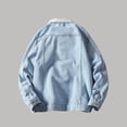 thumbnail image 5 of Fgnfyis Mens Jacket Fashion Lined Denim Jacket Winter Warm Trucker Coat Casual Outerwear Winter Coats for Men Light Blue XL, 5 of 9