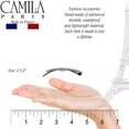 thumbnail image 2 of Camila Paris CP2249 French Hair Barrette Clip for Women, Handmade, Side Slide-in Metal-Free Closure Strong Hold Grip Hair Clips for Girls, No Slip Durable Styling Hair Accessories, Made in France, 2 of 16