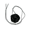 thumbnail image 6 of Flower Choker Necklace, Floral Choker Dress Jewelry ,Handmade Adjustable Stylish ,Elegant Necklace Necklaces for Wedding Halloween Women Black, 6 of 8