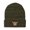 Heather Olive Green, variant on Beanie Cute Monkey Face Embroidery, One Size, Black