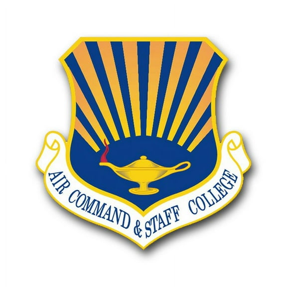 3.8 Inch Air Force Air Command And Staff College Vinyl Transfer Decal