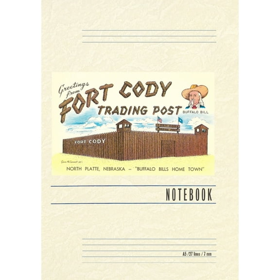 Vintage Lined Notebook Greetings from Fort Cody, (Paperback)