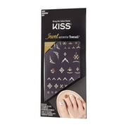 KISS Jewel Accents Toenail Sticker -Gem Island