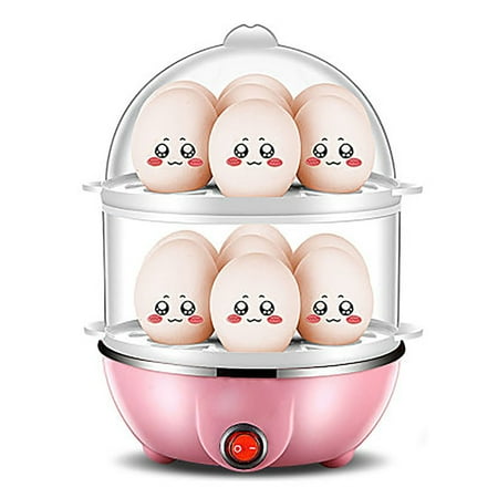 

lulshou Eggs Cooker: Electric 14 Capacity for Hard Boiled Poached Scrambled Omelets