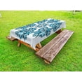 thumbnail image 1 of Mandala Outdoor Tablecloth, Ethnic Universe Figure Icon Floral Oriental Cultural Folk Art Pattern Print, Decorative Washable Fabric Picnic Table Cloth, 58 X 84 Inches,Sky Blue Blugrey, by Ambesonne, 1 of 2