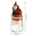 thumbnail image 6 of KMSS Halloween Candy Jar Small Glass Jar with Lid Bat Pumpkin Sculpture Halloween Decoration Candy Jar for Kitchen Table, 6 of 8