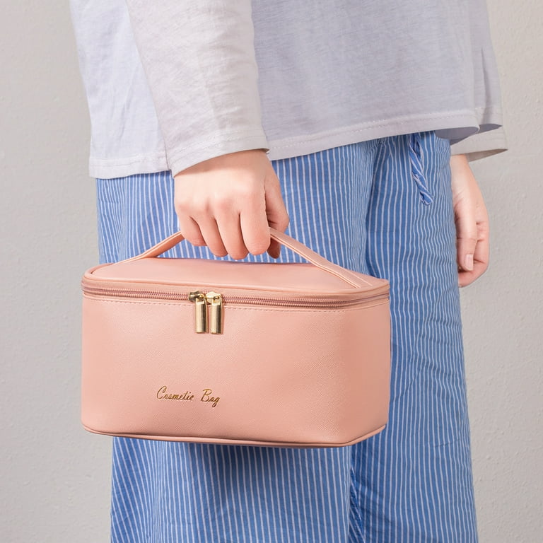 Meiyuuo Makeup Bag, Travel Cosmetic Organizer, Waterproof Zipper