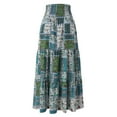 thumbnail image 4 of High Waist Multicolor Floral Printed Long Boho Maxi Women Skirt Vacation Holiday Female Dailywear, 4 of 6